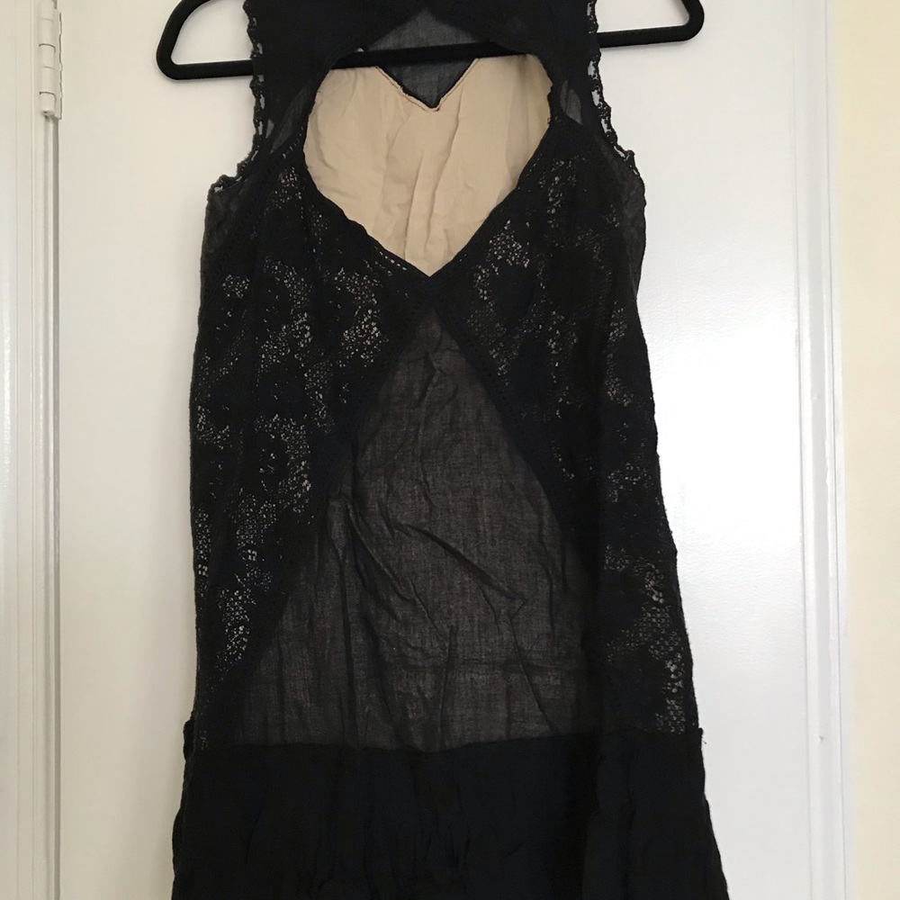 Free People Angel Lace Open Back Shift Dress - S - Picture 6 of 12